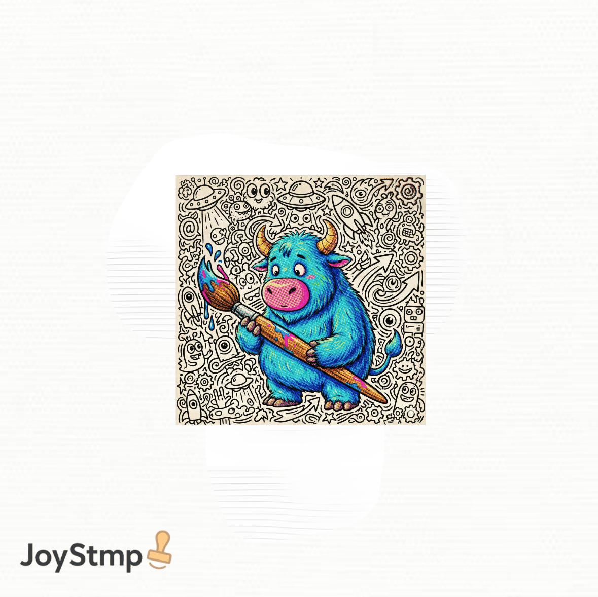 Joystmp Moozi Full Color Stamp 1-8