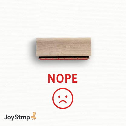 “Nope” Emo Stamp