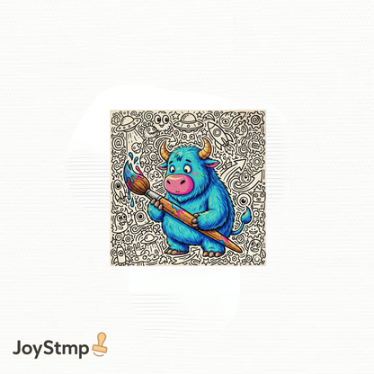 Joystmp Moozi Full Color Stamp 1-8