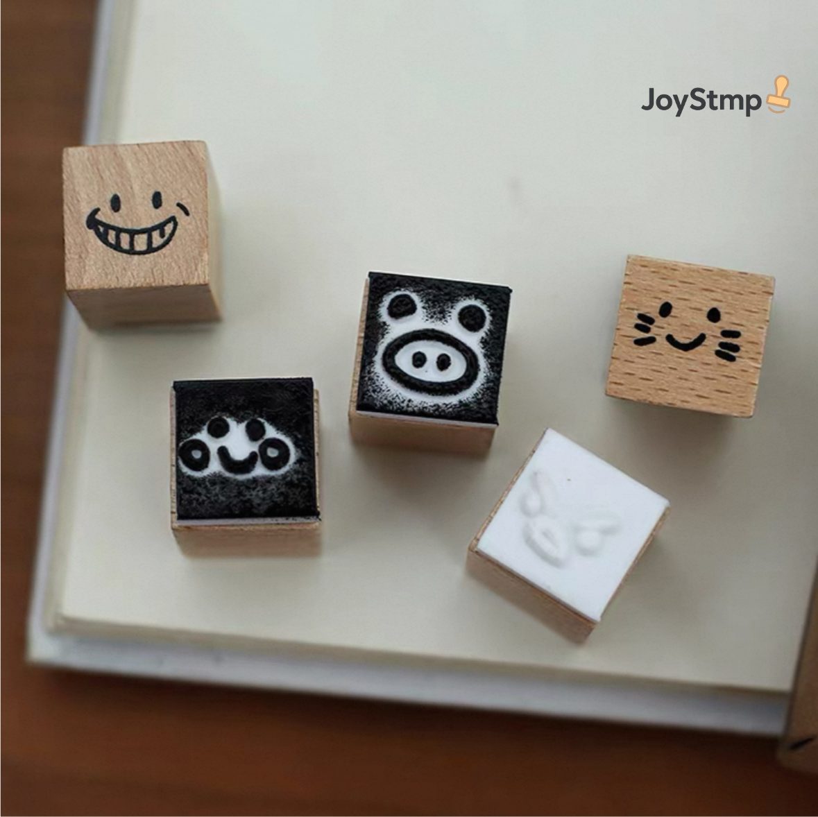 The "Daily Moods" Wooden Stamp Collection (25-Piece Box)